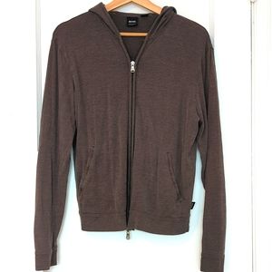 Hugo Boss Men's Brown Hoodie Size Small